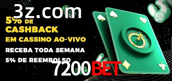 Promoções do cassino ao Vivo 7200BET